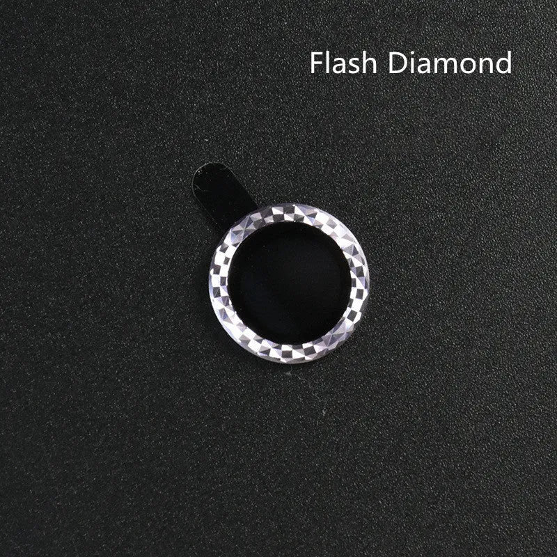 Black aluminium alloy camera lens protection ring for iPhone 12 Pro Max, showing separate tempered glass films.