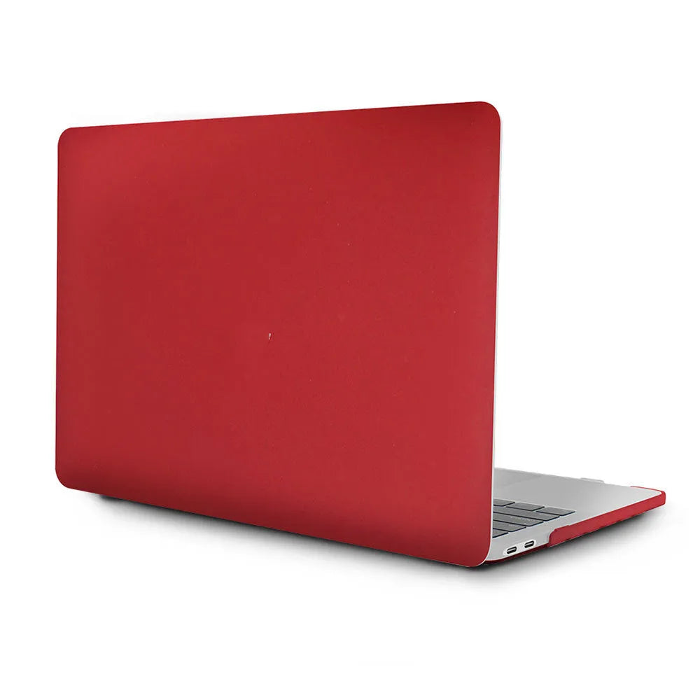 Frosted crystal transparent black plastic protective case for MacBook Pro and Air models 13.3 to 16 inch