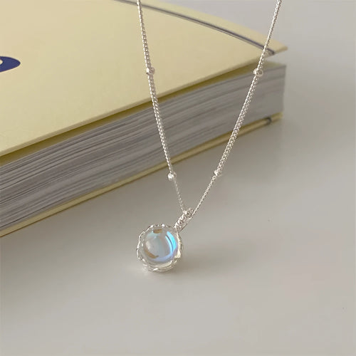 925 silver geometric pendant necklace for women on a curb chain, silver colour.