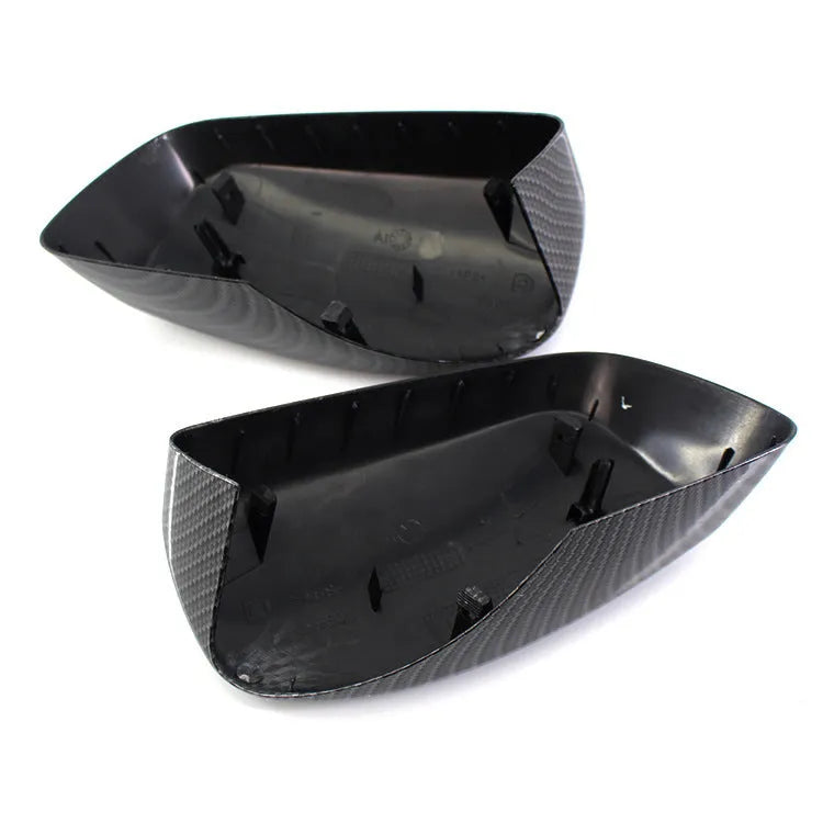 Pair of carbon-pattern ABS rearview mirror housings for BMW E60 2004-2007