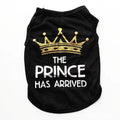 Cotton puppy vest in various colours showing lightweight summer dog clothing