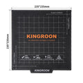 3D printing magnetic platform film with anti-warping edge on a hot bed