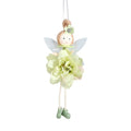 FARCENT cloth elf pendant with angel and flower decoration in pink, green, or yellow.