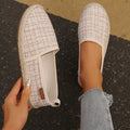 Fisherman shoes with rope sole and canvas upper in beige colour
