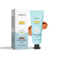 Curdling sunscreen moisturising liquid foundation bottle in three shade options: Dark Skin, Ivory White, Natural Colour