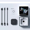 Plastic car mounted projector AI-900-RK with USB and HDMI ports for wireless CarPlay Android Auto and YouTube video