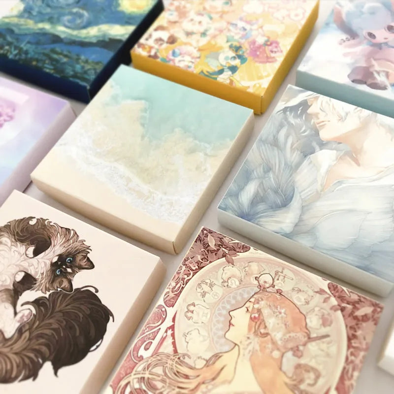 200 pc washi paper sticker box set with Japanese paper, assorted colours, 10x10cm outer pack