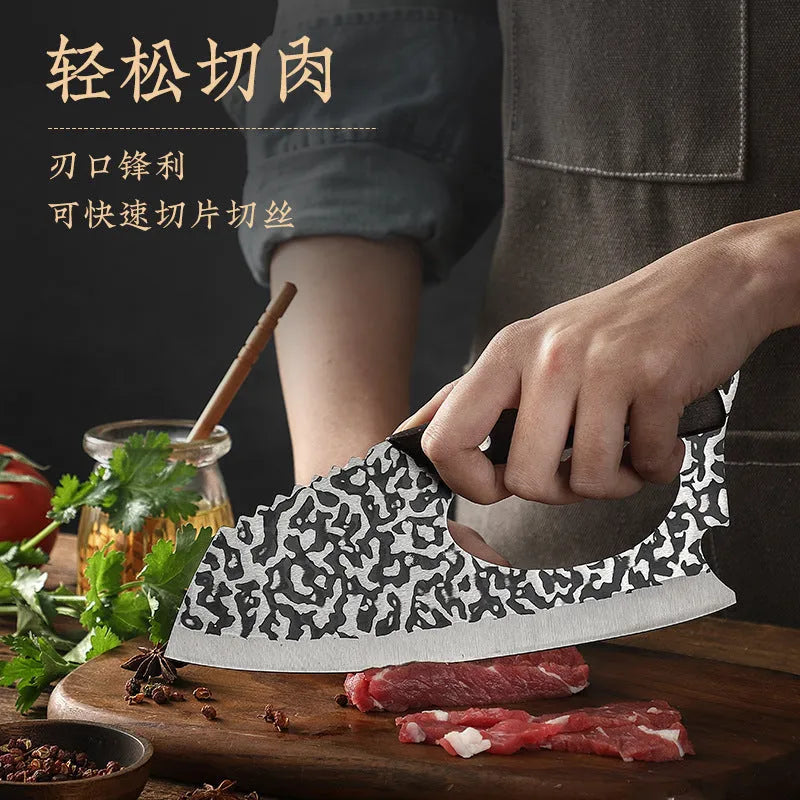 Forged 4 chromium labor-saving kitchen knife with comfortable handle for vegetable preparation