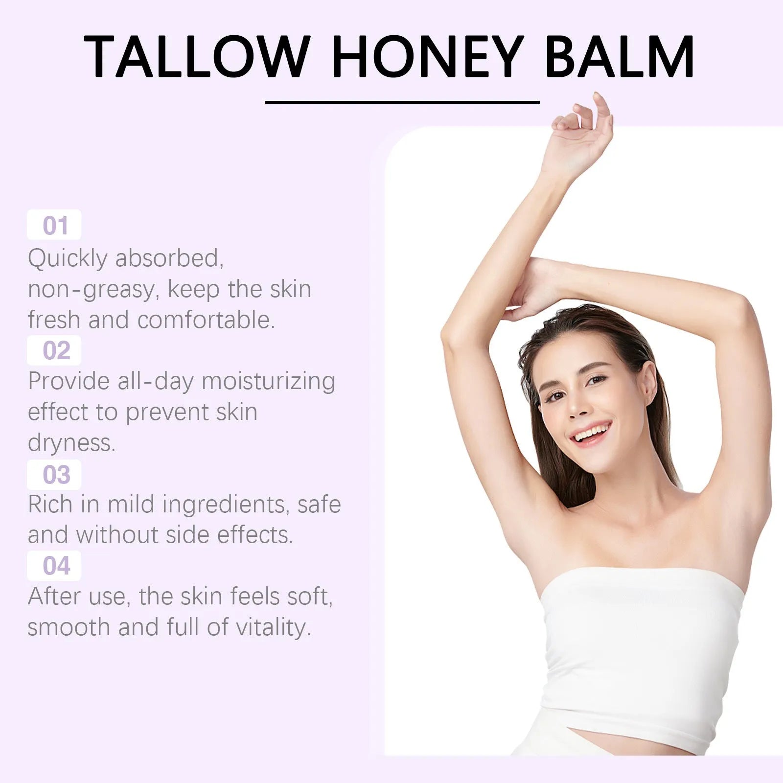 57g jar of tallow honey skin repair moisturising cream for facial and body application