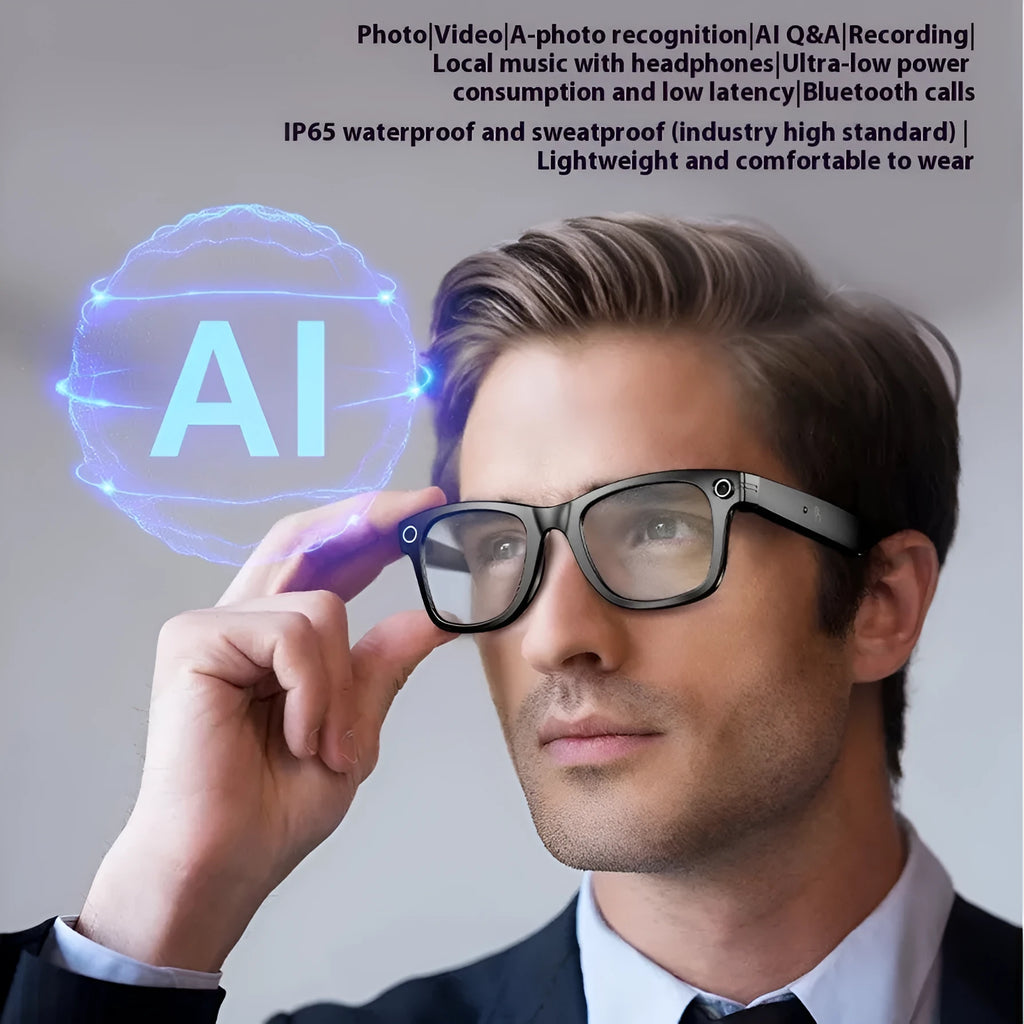 Ai three-generation smart Bluetooth glasses with magnetic frame and sunglass lenses for men