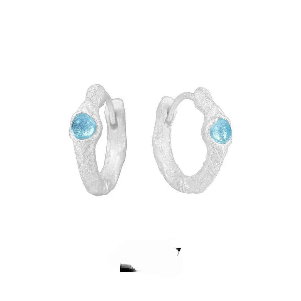 925 silver geometry ear clip with burnt silver electroplated colour and round design elements