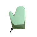 Pet grooming glove for cats and dogs hair removal in dark blue, light green, or yellow colours