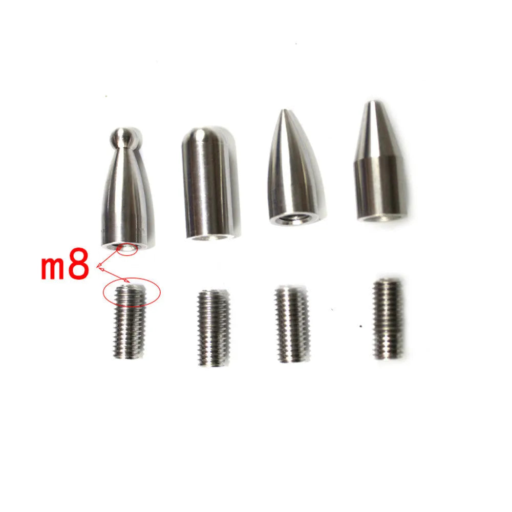 Silver car dent repair hook tool with 16 replaceable heads for no-paint dent removal