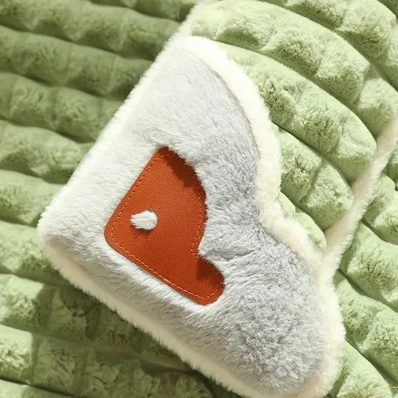 Detachable warm dog mat for large dogs in autumn and winter, shown in coffee colour