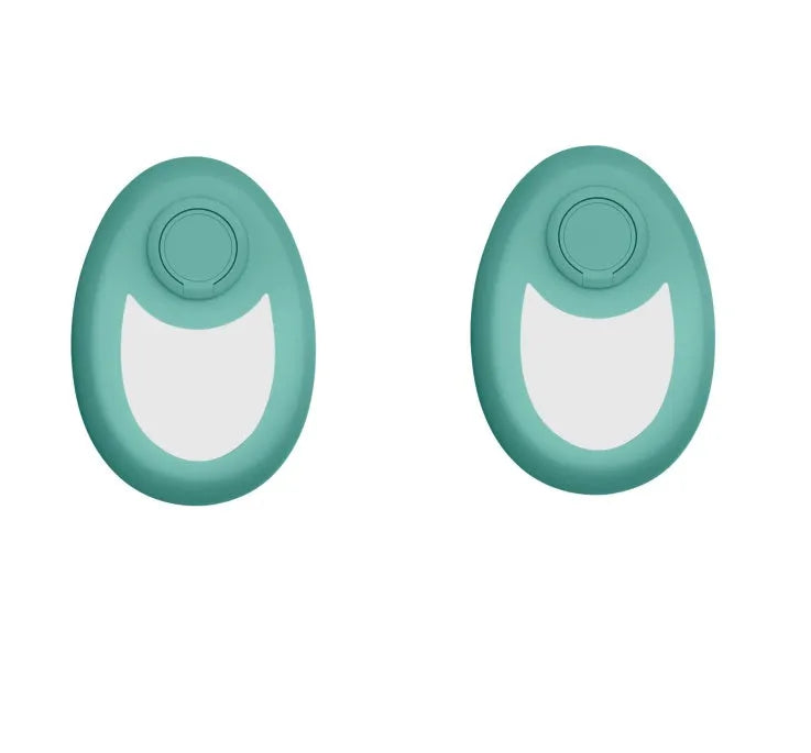 CJEER flat crystal hair removal device in green, purple or black with metal finger ring.