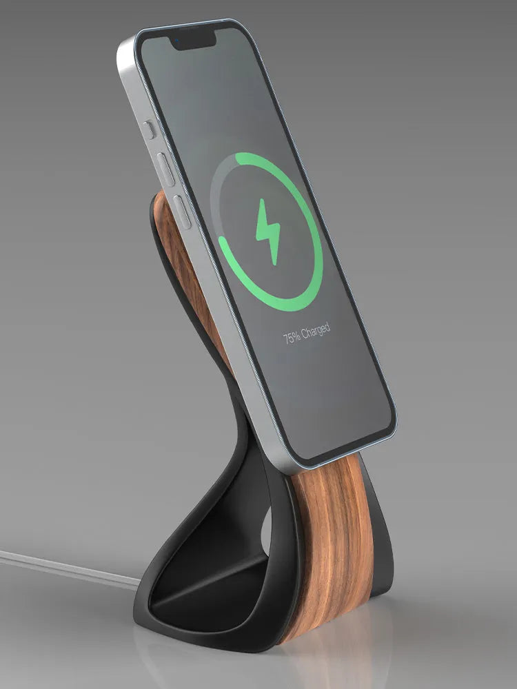 Resin wireless charging mobile phone holder, 17.8cm, 256g, J7 magnetic or wireless charger model