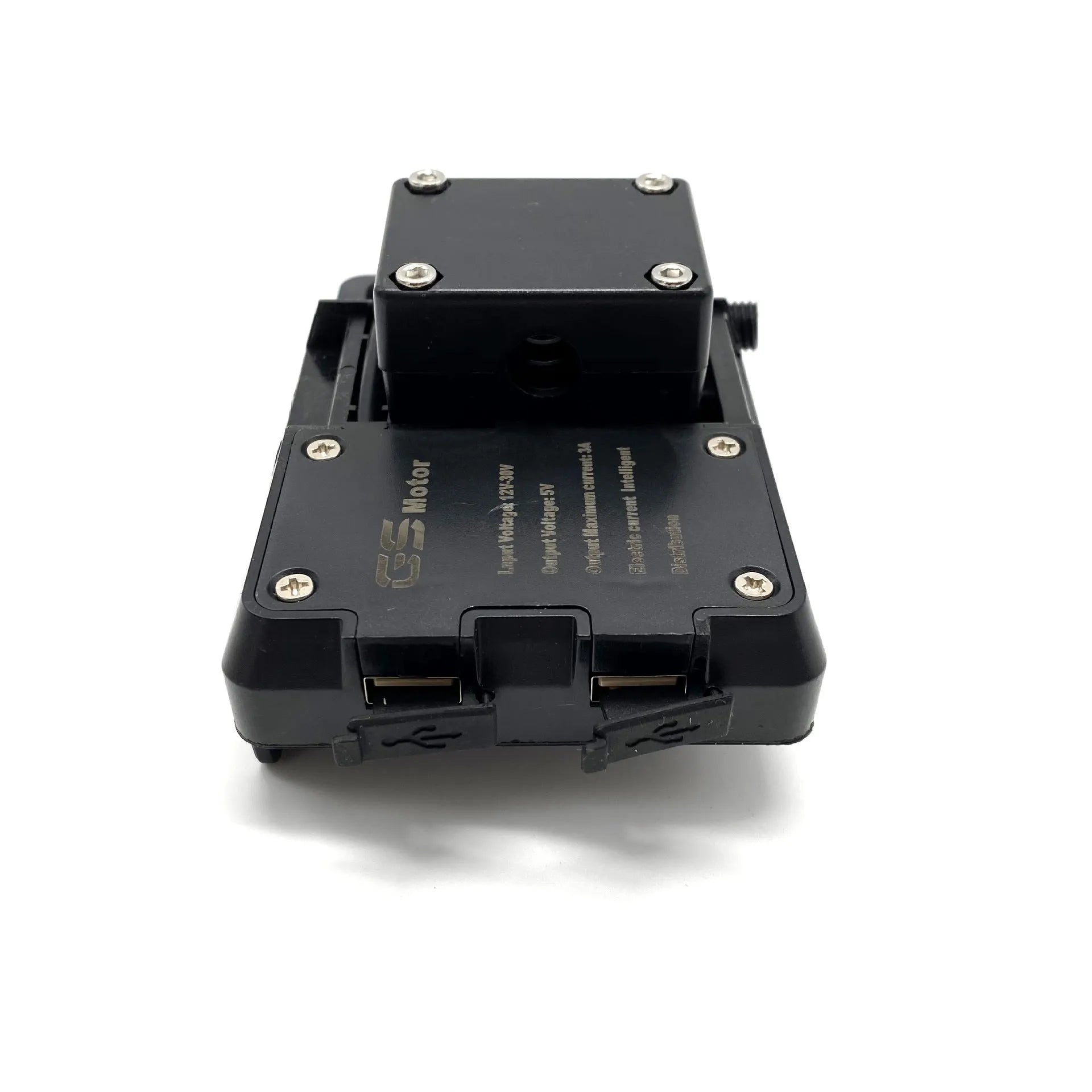 Black ABS plastic navigation mounting bracket for BMW R1200GS and R1250GS motorcycles