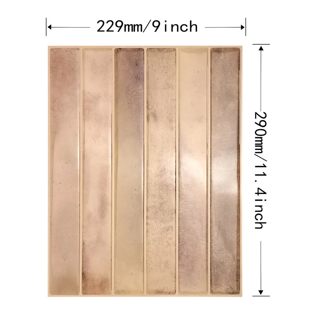 Self-adhesive waterproof three-dimensional wall sticker in geometric pattern for kitchen bathroom use
