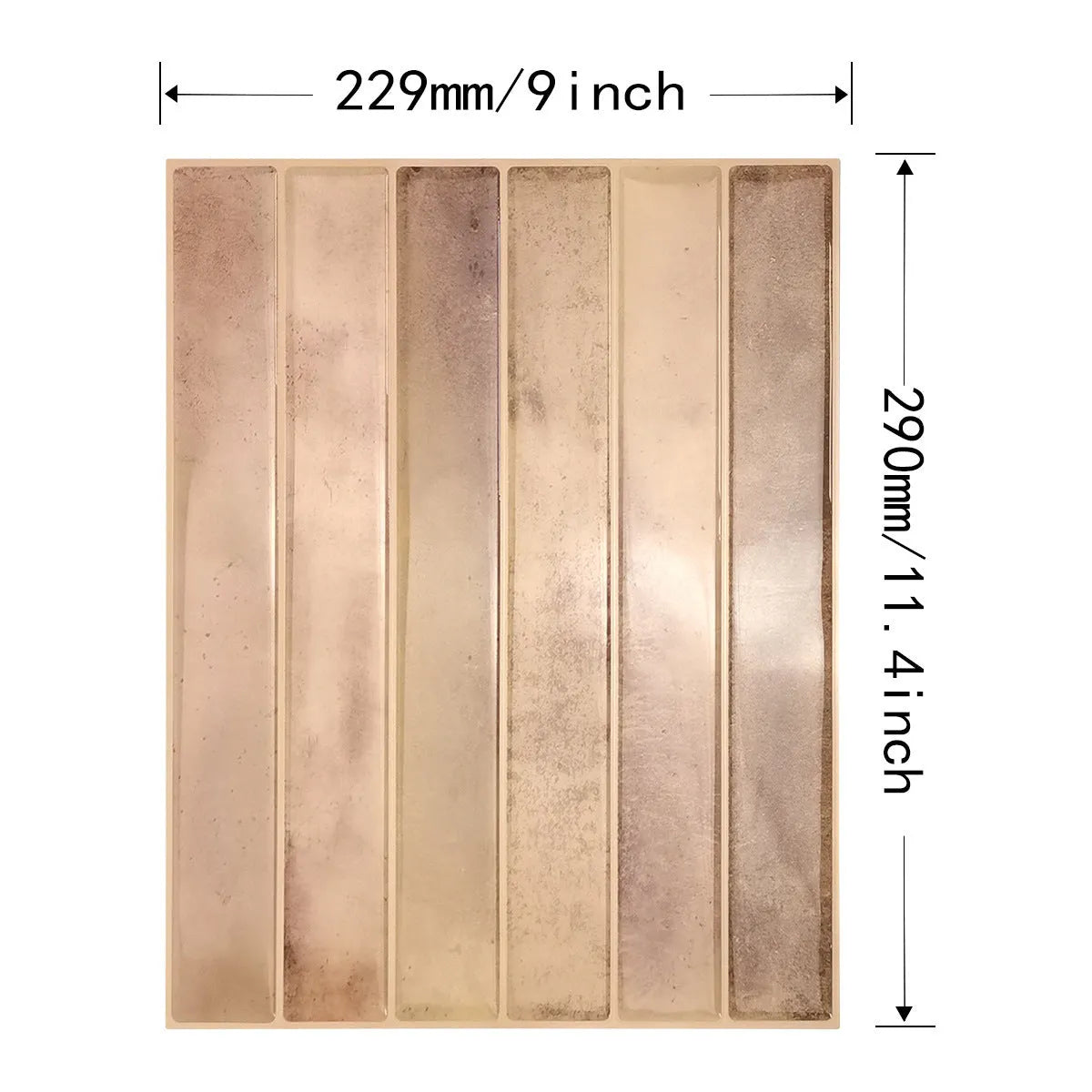 Self-adhesive waterproof three-dimensional wall sticker in geometric pattern for kitchen bathroom use