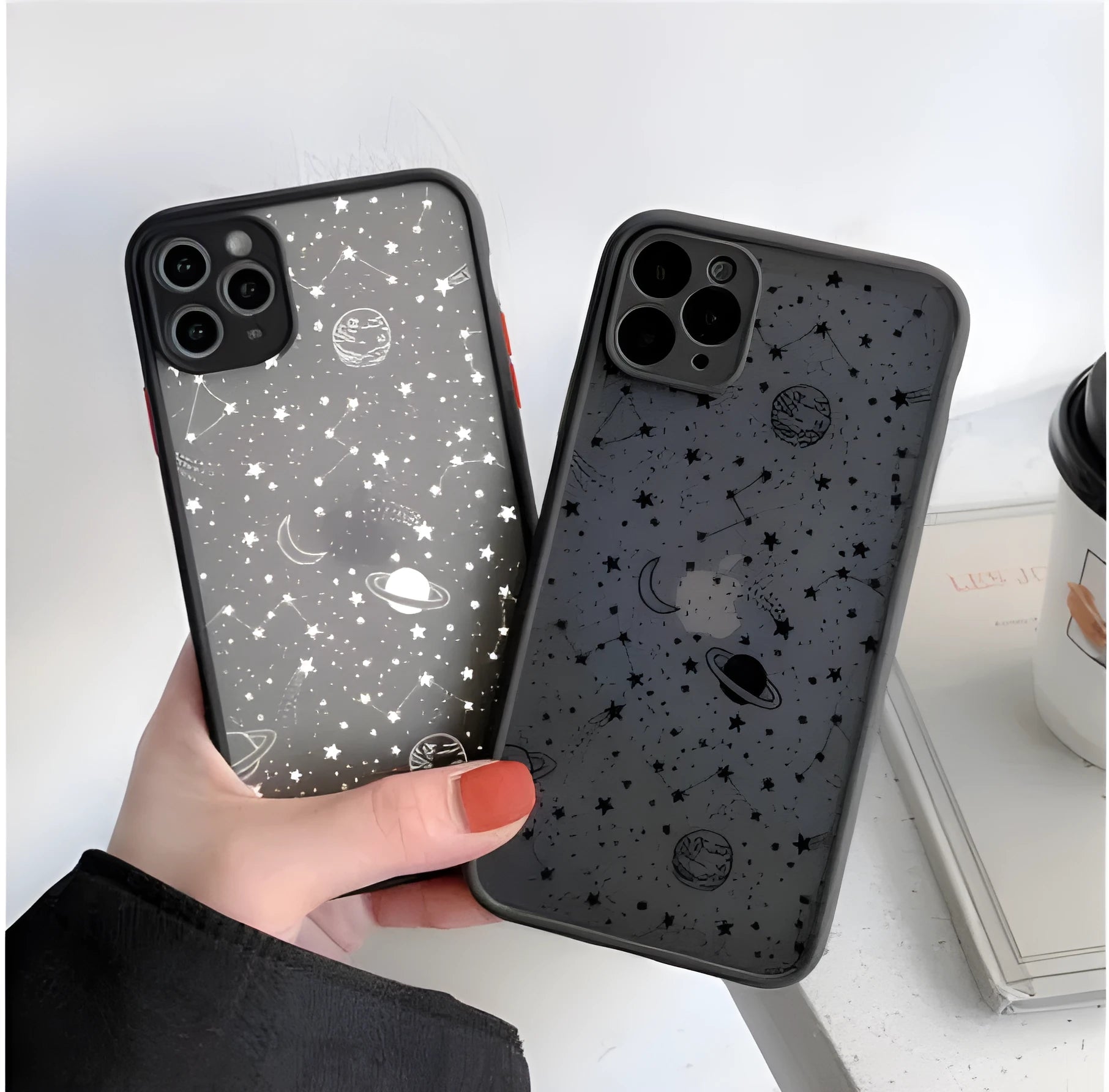 Star Universe Applicable X design mobile phone case for iPhone in Black and White colours