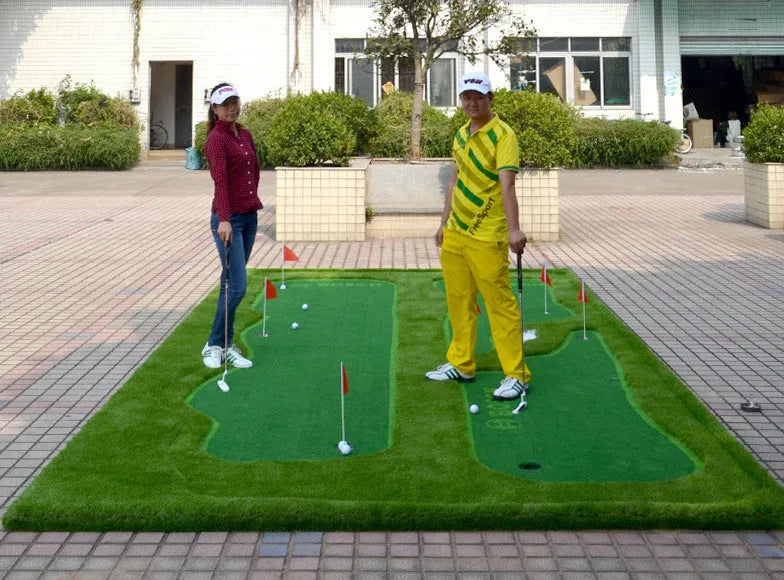 Indoor golf putting practice mat 1.5x3m artificial lawn green standard edition