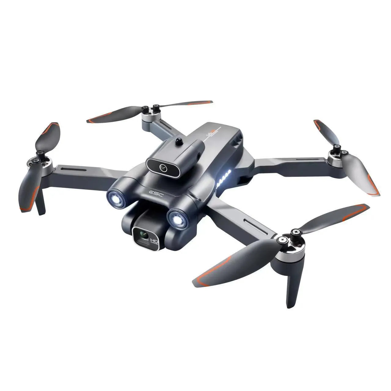 CZ11 8K HD brushless four-axis drone in black with optical flow positioning and obstacle avoidance for indoor aerial photography