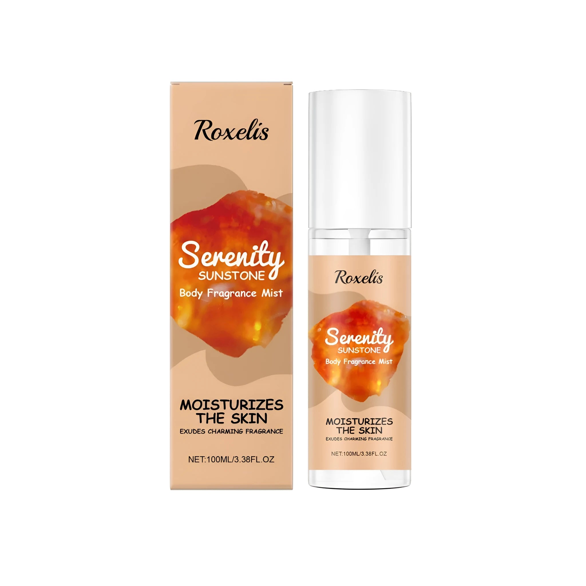100ml body fragrance spray bottle with glycerin and panthenol hydrating formula