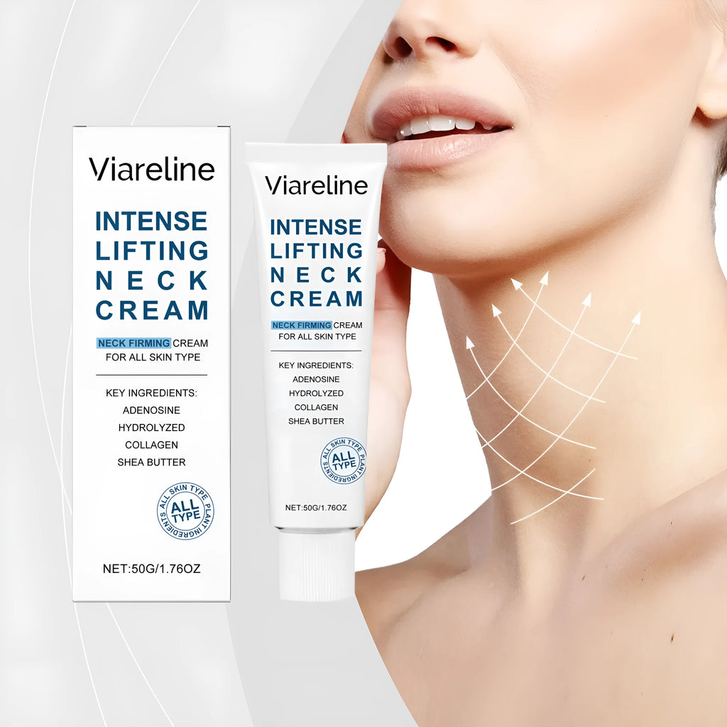 50g jar of lifting and tightening neck cream with hydrolysed collagen and shea butter