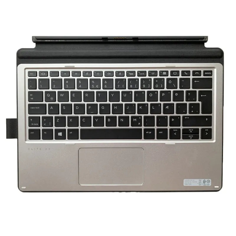 Slim tablet keyboard with PS/2 cable and wireless connectivity for Elite X2 and Pro X2 series tablets.
