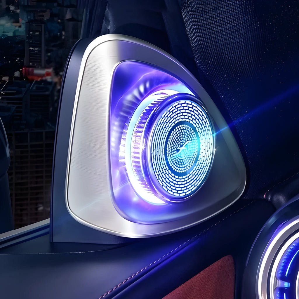 Mercedes-Benz GLC X254 rotating tweeter audio speaker pair with ABS waterproof construction