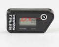 Black waterproof LCD maintenance timer for ATV motorcycle boat lawn mower generator service scheduling