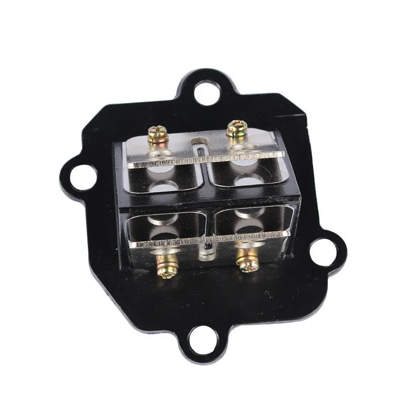Green painted carburetor spring valve for scooter models with titanium steel construction