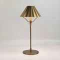 Gold-coloured alloy desk lamp with touch controls and type-C charging port