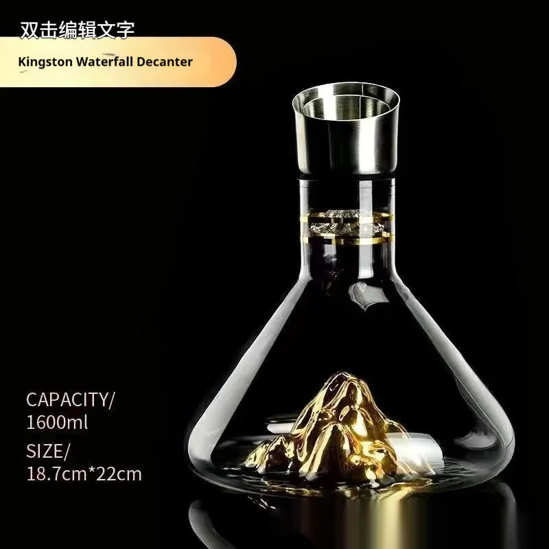 Modern simple glass wine set single cup in one colour option for home bar display