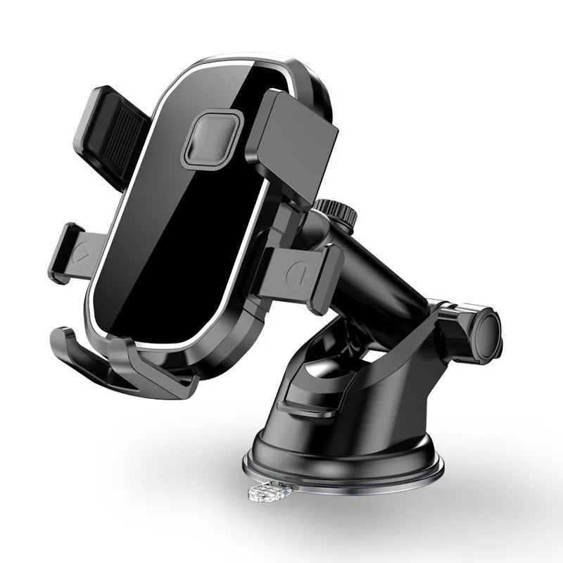 ABS car phone holder dashboard mount with square suction cup bracket for smartphone navigation