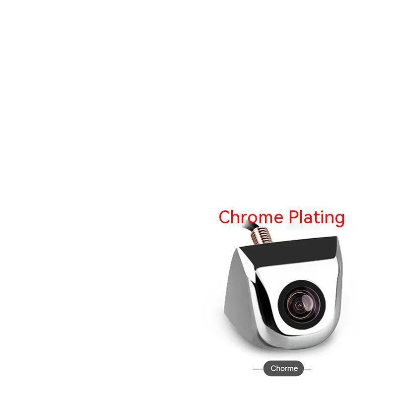 HD waterproof rearview car camera with metal shell and integrated line
