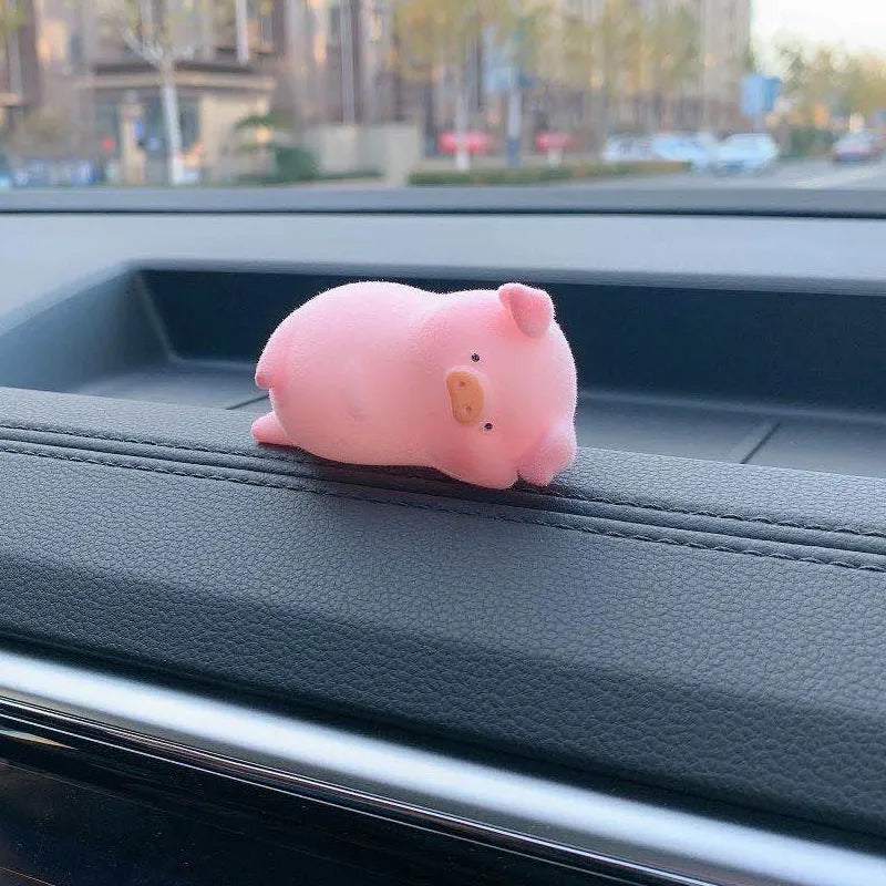 Cartoon pig resin car dashboard ornament decoration accessory
