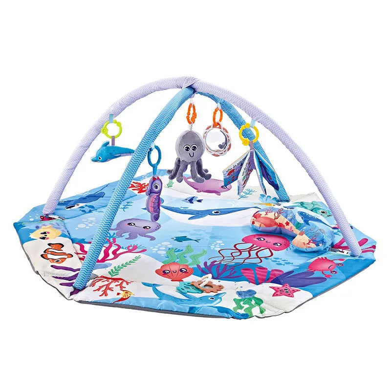 Baby ocean ball fence fitness frame in fabric with hexagon colour pattern for infant play