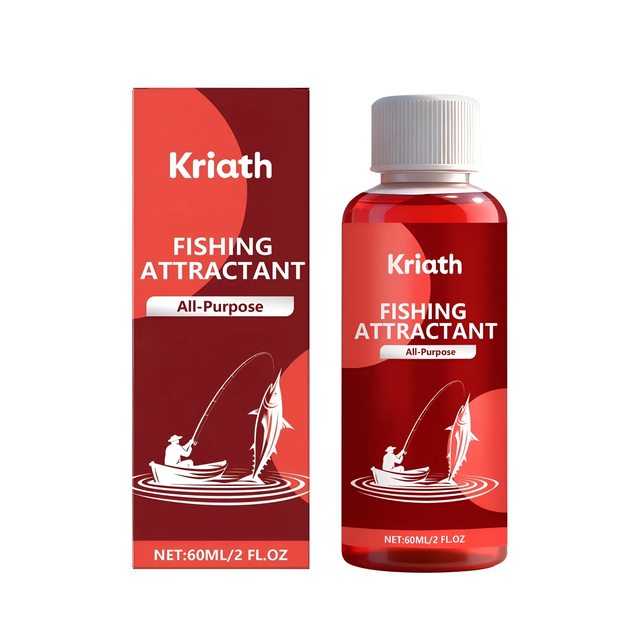 60ml bottle of fishing attractant liquid bait for freshwater and saltwater use