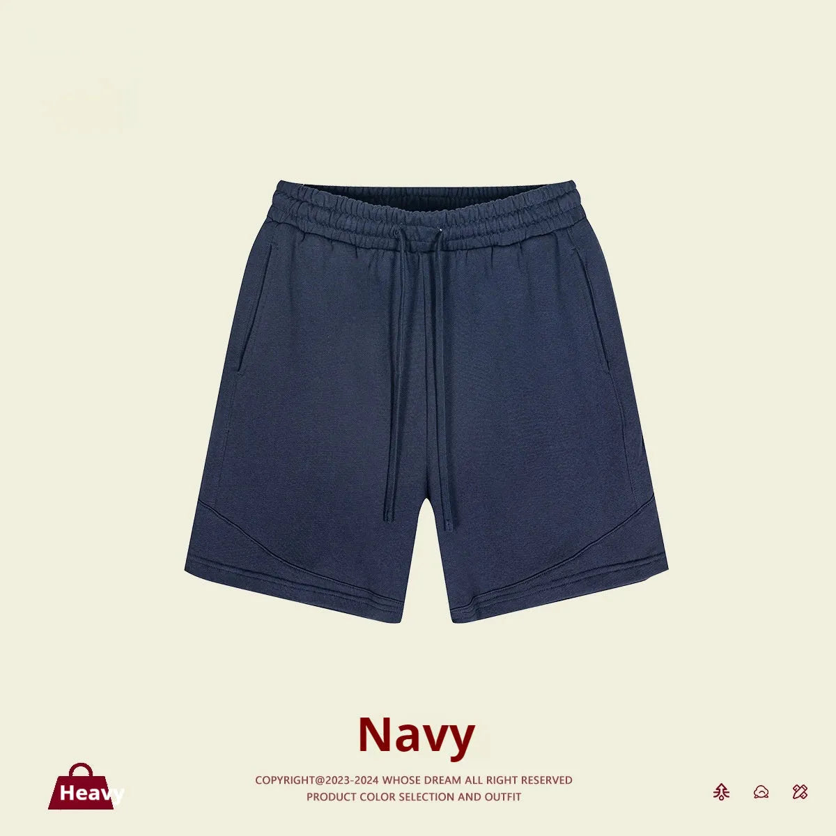 Solid colour cotton children's sports shorts in loose fit design available in multiple sizes