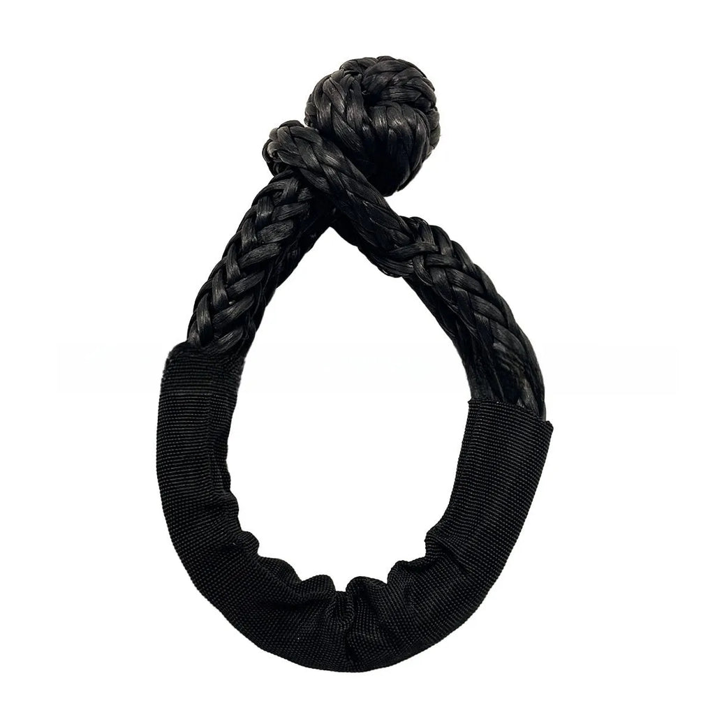 Polymer soft shackle trailer rope with 12mm diameter for off-road vehicle recovery