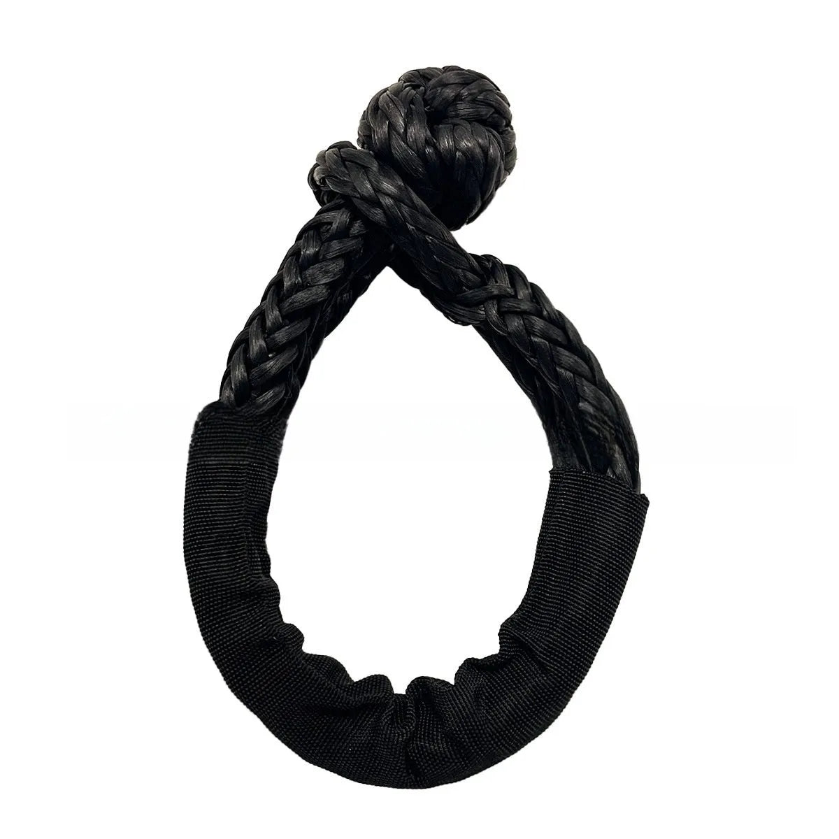Polymer soft shackle trailer rope with 12mm diameter for off-road vehicle recovery