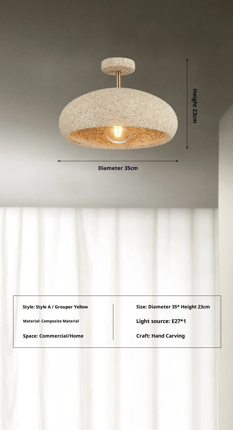 Modern mute style Nordic minimalism creative balcony light in plastic with 35C diameter