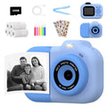 Children's plastic camera toy in pink, blue or purple colours with video recording and game functions