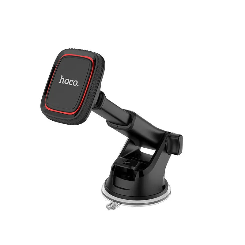 Dashboard stretch rod on-board bracket in black and red on a car instrument panel