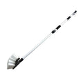 White aluminum alloy rod car wash brush with brush head on white background
