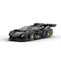 298-piece black plastic car model building block set for young people aged 15 to 35