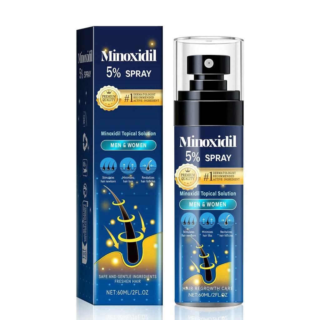 White 60ml hair care spray bottle for relieving hair thinning and moisturising hair oil treatment