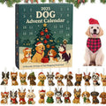 Acrylic carved countdown calendar blind box for dog lovers with plating colour finish and modern style