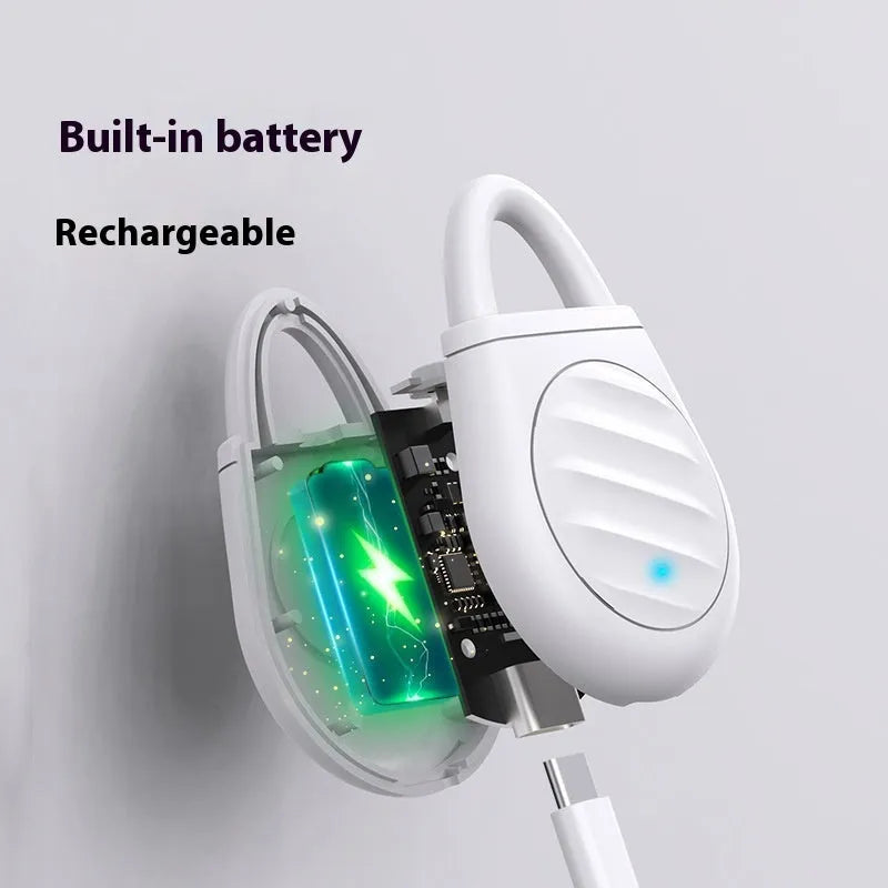 Black ultrasonic bird repeller for home balcony, pigeon deterrent with sound and light, external power supply